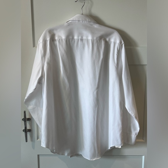 Calvin Klein white button down long sleeve NWOT shirt. Mens. - Picture 2 of 3